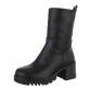 Damen High-Heel Stiefeletten - black