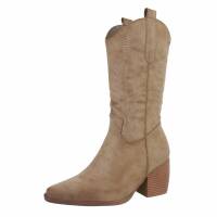 Damen Western- & Bikerboots - khakipu