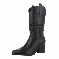 Damen Western- & Bikerboots - blackpu