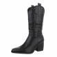 Damen Western- & Bikerboots - blackpu Gr. 37