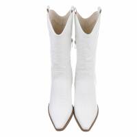 Damen Western- & Bikerboots - whitepu