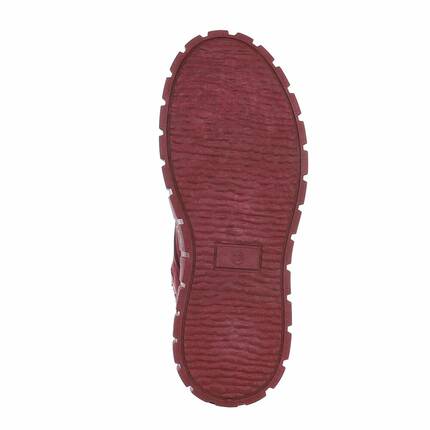 Damen Schnrstiefeletten - winered