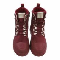 Damen Schnürstiefeletten - winered