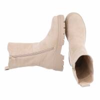 Damen Chelsea Boots - beige