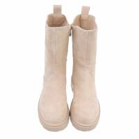 Damen Chelsea Boots - beige