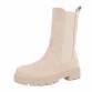 Damen Chelsea Boots - beige Gr. 38