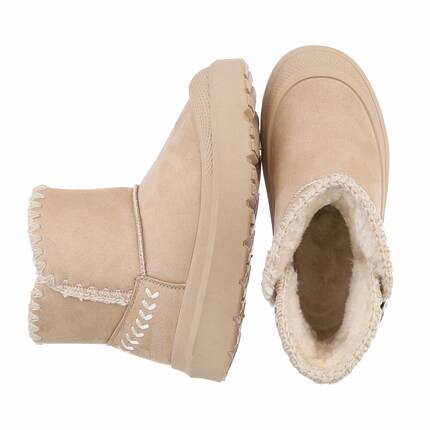 Damen Winterstiefeletten - beige