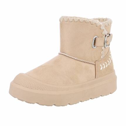 Damen Winterstiefeletten - beige - 12 Paar