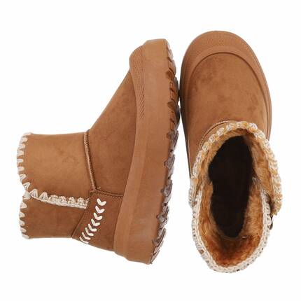 Damen Winterstiefeletten - camel