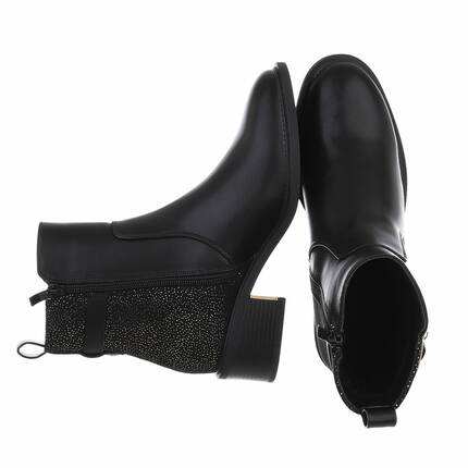 Damen High-Heel Stiefeletten - black