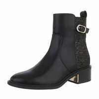 Damen High-Heel Stiefeletten - black