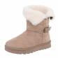 Damen Winterstiefeletten - khaki Gr. 36