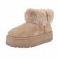 Damen Winterstiefeletten - khaki Gr. 39