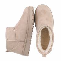 Damen Winterstiefeletten - beige