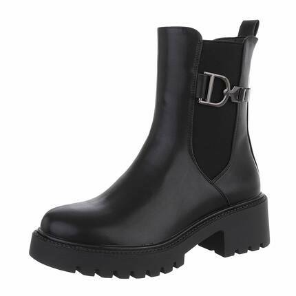 Damen Chelsea Boots - black - 12 Paar