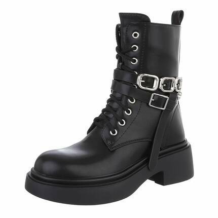 Damen Schnrstiefeletten - black