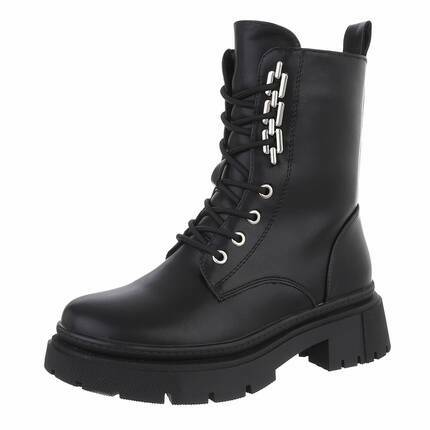 Damen Schnrstiefeletten - black - 12 Paar