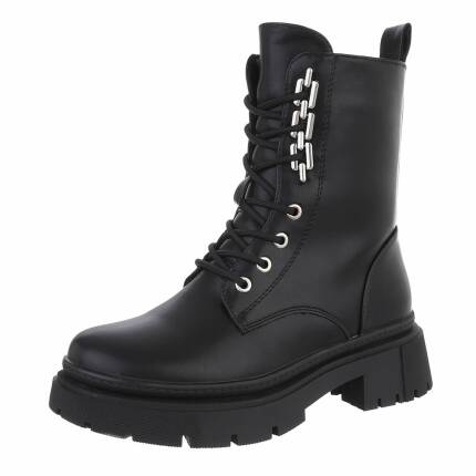 Damen Schnürstiefeletten - black Gr. 38