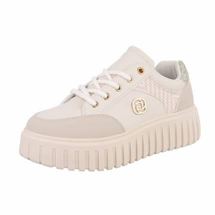 Damen Low-Sneakers - beige