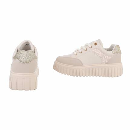 Damen Low-Sneakers - beige