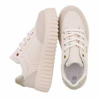 Damen Low-Sneakers - beige