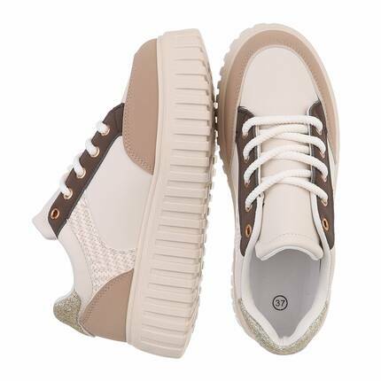 Damen Low-Sneakers - khaki