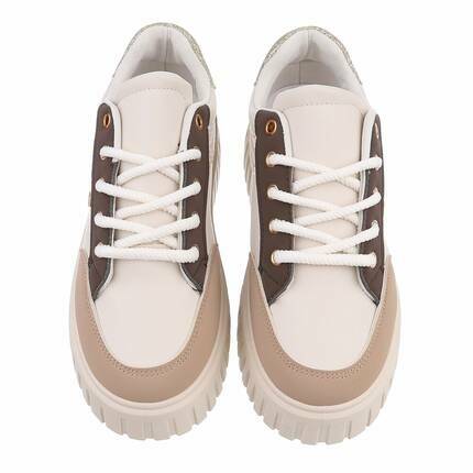 Damen Low-Sneakers - khaki