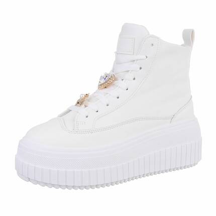 Damen Schnrstiefeletten - white