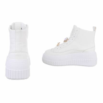 Damen Schnrstiefeletten - white