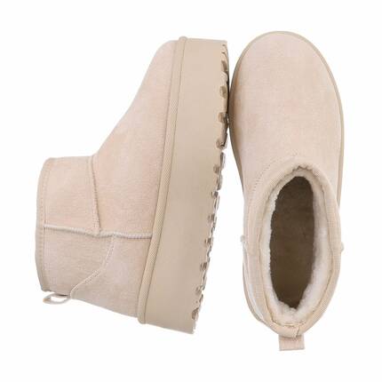 Damen Winterstiefeletten - beige