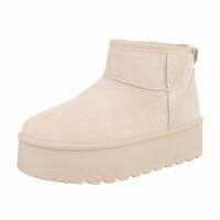 Damen Winterstiefeletten - beige