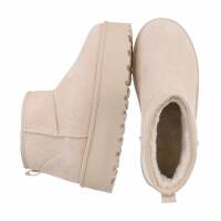 Damen Winterstiefeletten - beige