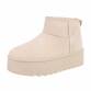 Damen Winterstiefeletten - beige Gr. 37