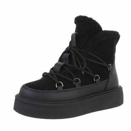 Damen Schnrstiefeletten - black - 12 Paar