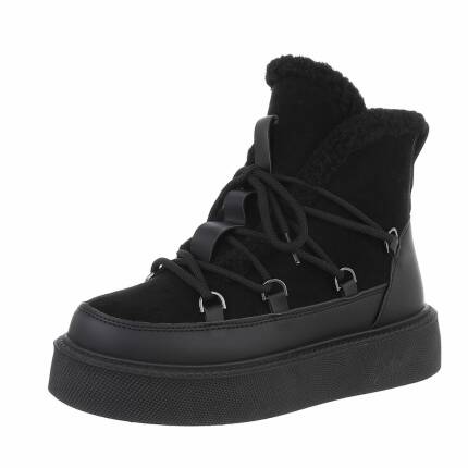 Damen Schnürstiefeletten - black Gr. 38