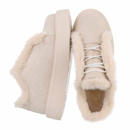 Damen Low-Sneakers - beige