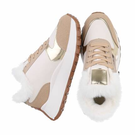 Damen Low-Sneakers - beige