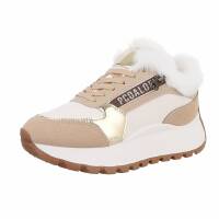 Damen Low-Sneakers - beige