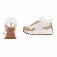 Damen Low-Sneakers - beige