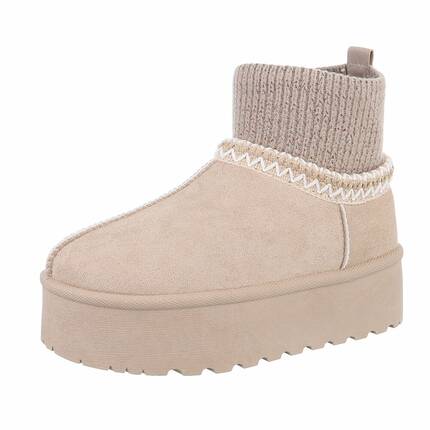 Damen Winterstiefeletten - beige