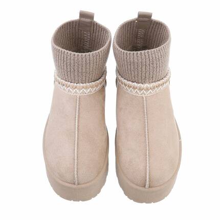 Damen Winterstiefeletten - beige