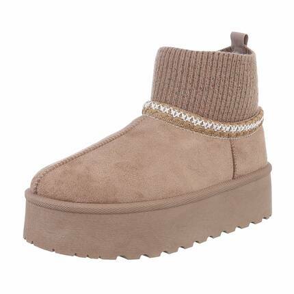 Damen Winterstiefeletten - khaki Gr. 41