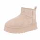 Damen Winterstiefeletten - beige Gr. 37