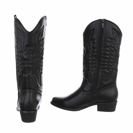 Damen Western- & Bikerboots - black