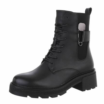 Damen Schnrstiefeletten - black