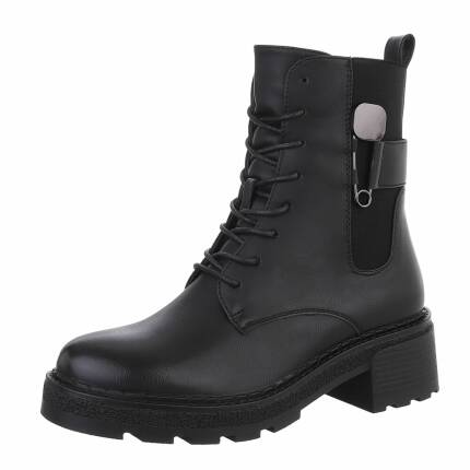 Damen Schnürstiefeletten - black Gr. 37