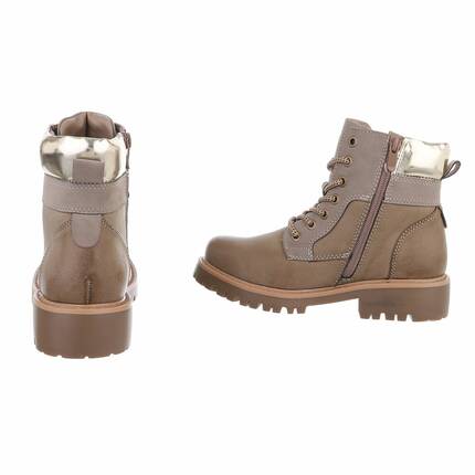 Damen Schnrstiefeletten - khaki