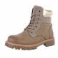 Damen Schnürstiefeletten - khaki - 12 Paar