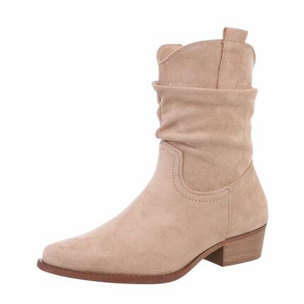 Damen Western- & Bikerboots - khaki