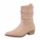 Damen Western- & Bikerboots - khaki Gr. 36